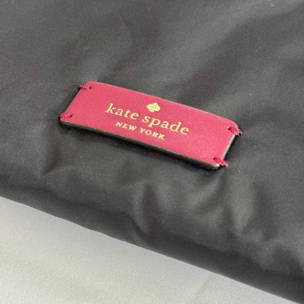 Kate Spade Black Nylon Foldable Travel Organizer Accessory Bag NWTB Multiple Poc - Picture 11 of 11